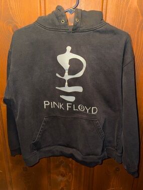 Vintage 2005 Pink Floyd Black Hoodie with Silver Logo